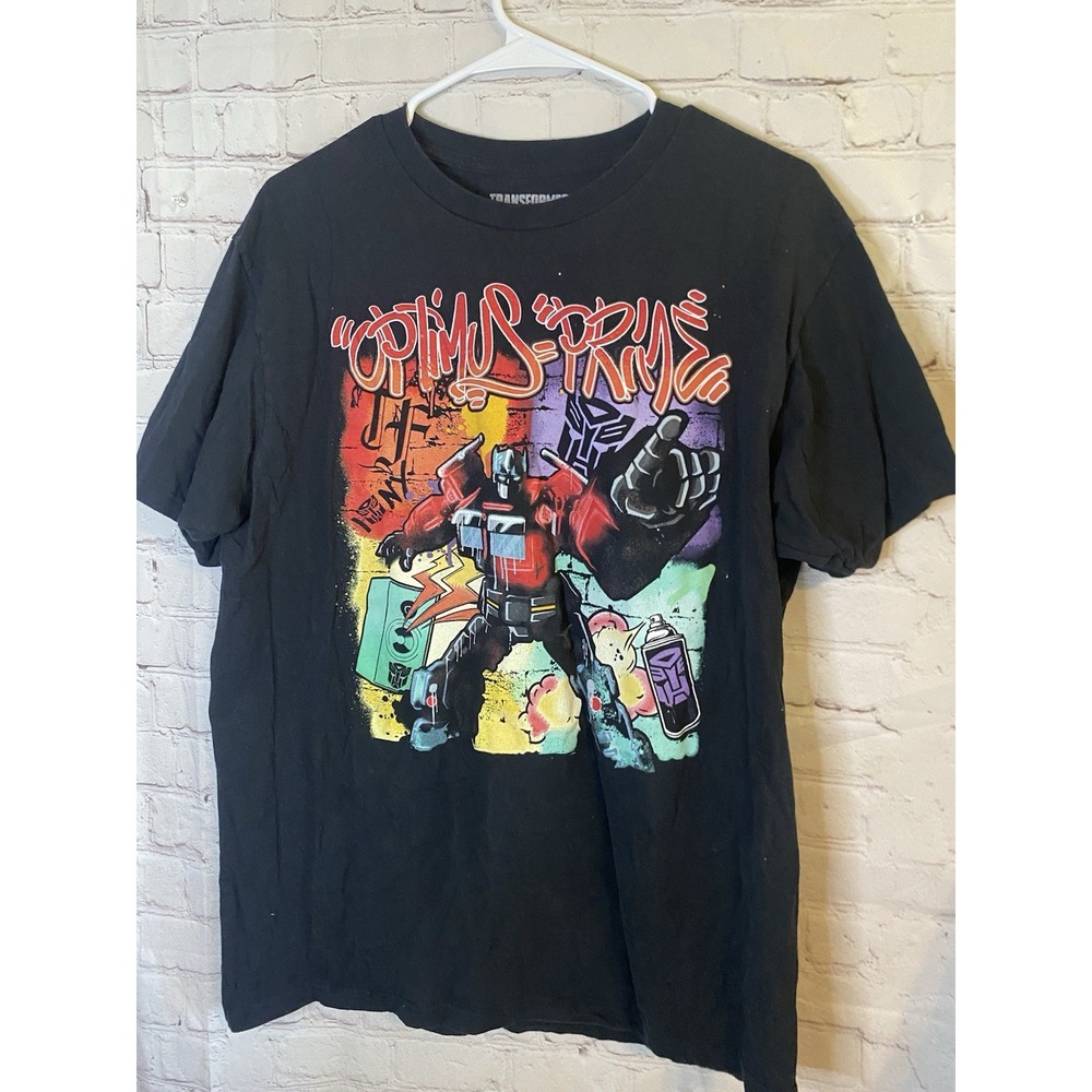 TRANSFORMERS Optimus Prime Size Large Graphic T-Shirt Tee